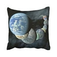 thumbnail image 1 of WinHome Three-Dimensional Planets Earth In The Universe Decorative Pillowcases With Hidden Zipper Decor Cushion Covers Two Sides 20x20 inches, 1 of 1