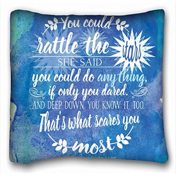 WinHome Throne Of Glass By Book Quote Pillow Case Throw Pillow Case Cases Cover Cushion Covers Sofa Size 20x20 Inches Two Side