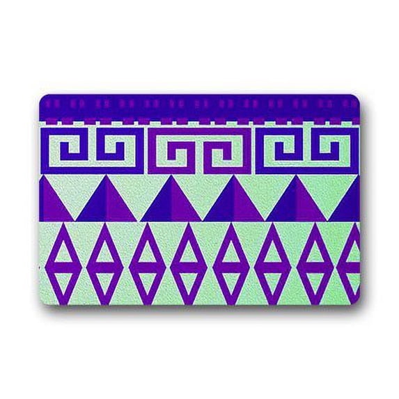 WinHome Totem Flower Aztec Doormat Floor Mats Rugs Outdoors/Indoor Doormat Size 30x18 inches