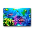 thumbnail image 1 of WinHome Tropical Fish Coral Fish Ocean Animal Colorful Sea World Doormat Floor Mats Rugs Outdoors/Indoor Doormat Size 23.6x15.7 inches, 1 of 1