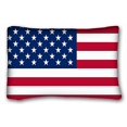 thumbnail image 1 of WinHome Usa American Flag The Stars And Stripes Custom Zippered Bed Pillow Case Cases Cover Cushion Covers Sofa Size 20x30 Inches Two Side, 1 of 1