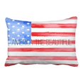 thumbnail image 1 of WinHome Vintage Abstract Cute Watercolor Usa Flag Polyester 20 x 30 Inch Rectangle Throw Pillow Covers With Hidden Zipper Home Sofa Cushion Decorative Pillowcases, 1 of 1