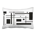 thumbnail image 1 of WinHome Vintage Fashion Cute Black And White Abstract Art Polyester 20 x 30 Inch Rectangle Throw Pillow Covers With Hidden Zipper Home Sofa Cushion Decorative Pillowcases, 1 of 1
