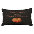 thumbnail image 1 of WinHome Vintage Fashion Happy Halloween best witches Simple Pumpkin Pattern Polyester 20 x 30 Inch Rectangle Throw Pillow Covers With Hidden Zipper Home Sofa Cushion Decorative Pillowcases, 1 of 1