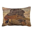 thumbnail image 1 of WinHome Vintage Real Vivid Hound Hunting Rustic Style Oil Painting Polyester 20 x 30 Inch Rectangle Throw Pillow Covers With Hidden Zipper Home Sofa Cushion Decorative Pillowcases, 1 of 1