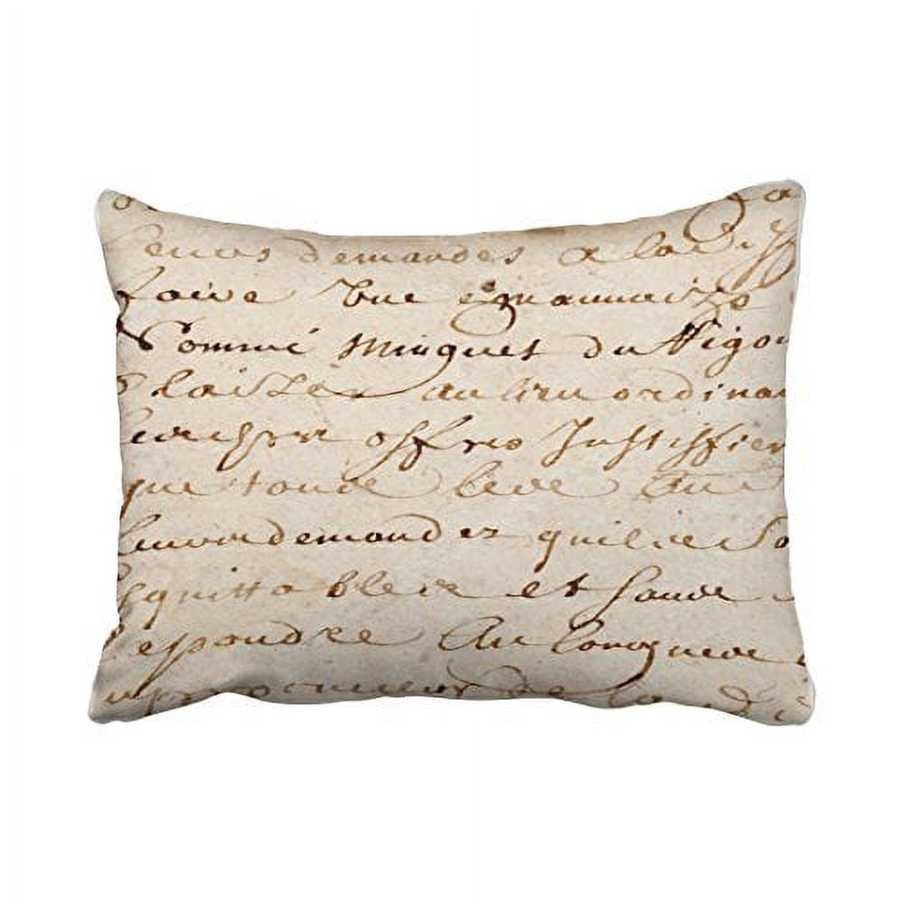 French Script Throws WinHome Vintage Retro Traditional Popular French Script Grunge ...
