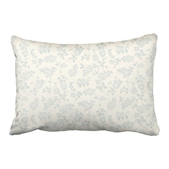 WinHome Vintage Small Flowers With Plain Beige Background Decorative Pillowcases With Hidden Zipper Decor Cushion Covers Two Side 20x30 inches