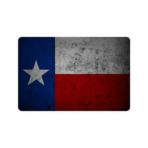 WinHome Vintage Texas State Flag Doormat Floor Mats Rugs Outdoors/Indoor Doormat Size 23.6x15.7 inches
