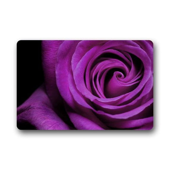 WinHome Vivid Purple Rose Doormat Floor Mats Rugs Outdoors/Indoor Doormat Size 30x18 inches