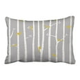 thumbnail image 1 of WinHome Yellow Birds In White Birch Trees Grey Print Pattern Decorative Polyester 20 x 30 Inch Rectangle Throw Pillow Covers With Hidden Zipper Home Sofa Cushion Decorative Pillowcases, 1 of 1