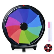 WinSpin 10" Double Sided Prize Wheel 10 Slots Dry Erase Spinning Wheel for Pub Party Home Game Carnival Holiday Activities