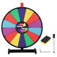 thumbnail image 1 of WinSpin 18 Inch Tabletop Color Prize Wheel 14 Slots Editable Fortune Carnival Spinning Game, 1 of 9