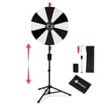 thumbnail image 1 of WinSpin 24" Display Prize Wheel Black & White DIY Tripod 12 Slot Modular Custom Spinning Wheel for Pop Up Trade Show, 1 of 9