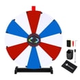 thumbnail image 1 of WinSpin 24" Display Prize Wheel Blue & Red & White DIY Tabletop 12 Slot Modular Custom Spinning Wheel Pop Up Trade Show, 1 of 9