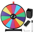 thumbnail image 1 of WinSpin 24" Tabletop Spinning Prize Wheel 14 Slots with Color Dry Erase Trade Show Fortune Spin Game, 1 of 9