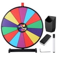 thumbnail image 1 of WinSpin 24" Tabletop Spinning Prize Wheel 14 Slots with Color Dry Erase Trade Show Fortune Spin Game, 1 of 9