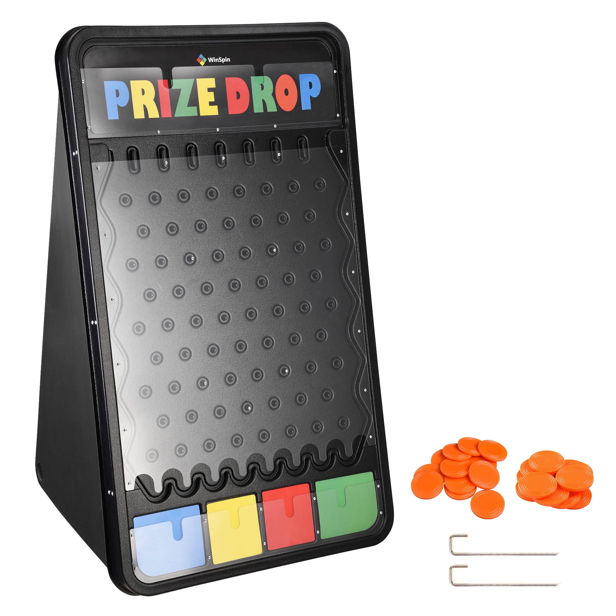 Prize Drop Boards Table-top Game with 8 Pucks 4 Slots Reusable Carnival  Party Holiday Activity Develop Intellect US Delivery