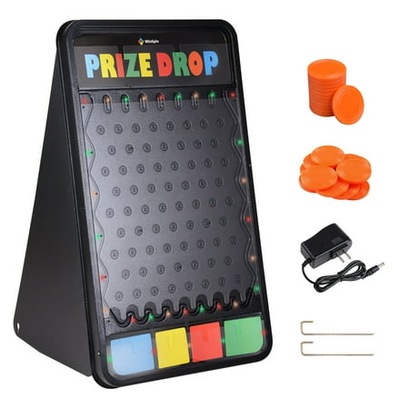 WinSpin 41x25" Large Prize Drop w/ LED Light 24 Pucks Board Game Carnival Party
