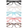 WinToo Anti Blue Light Glasses for Women Men 5 Pair Blue Light