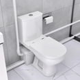 thumbnail image 1 of WinZo Macerating Toilet System with 700W Sewage Pump Dual Flush One Piece Modern Design For Basement Bathroom,4 Inlets,White, 1 of 6