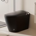 thumbnail image 1 of WinZo Smart Toilet with Bidet, 17 inch Comfort Seat Height, Auto Open/Close Foot Kick Flush Heated Seat, LED Night Light, 1.28 GPF Multiple Cleaning Modes (Matte Black), 1 of 7