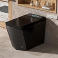 thumbnail image 1 of WinZo Square Smart Toilet Bidet For Modern Bathroom,Diamond-shaped Sleek Design Elonagted Rectangle 17" Comfort Bowl (Black), 1 of 7