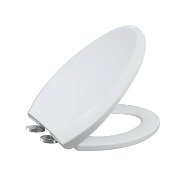 WinZo UF001 White Elongated Toilet Seat Cover Heavy Duty UF Soft Close Top Mounting Quick Release