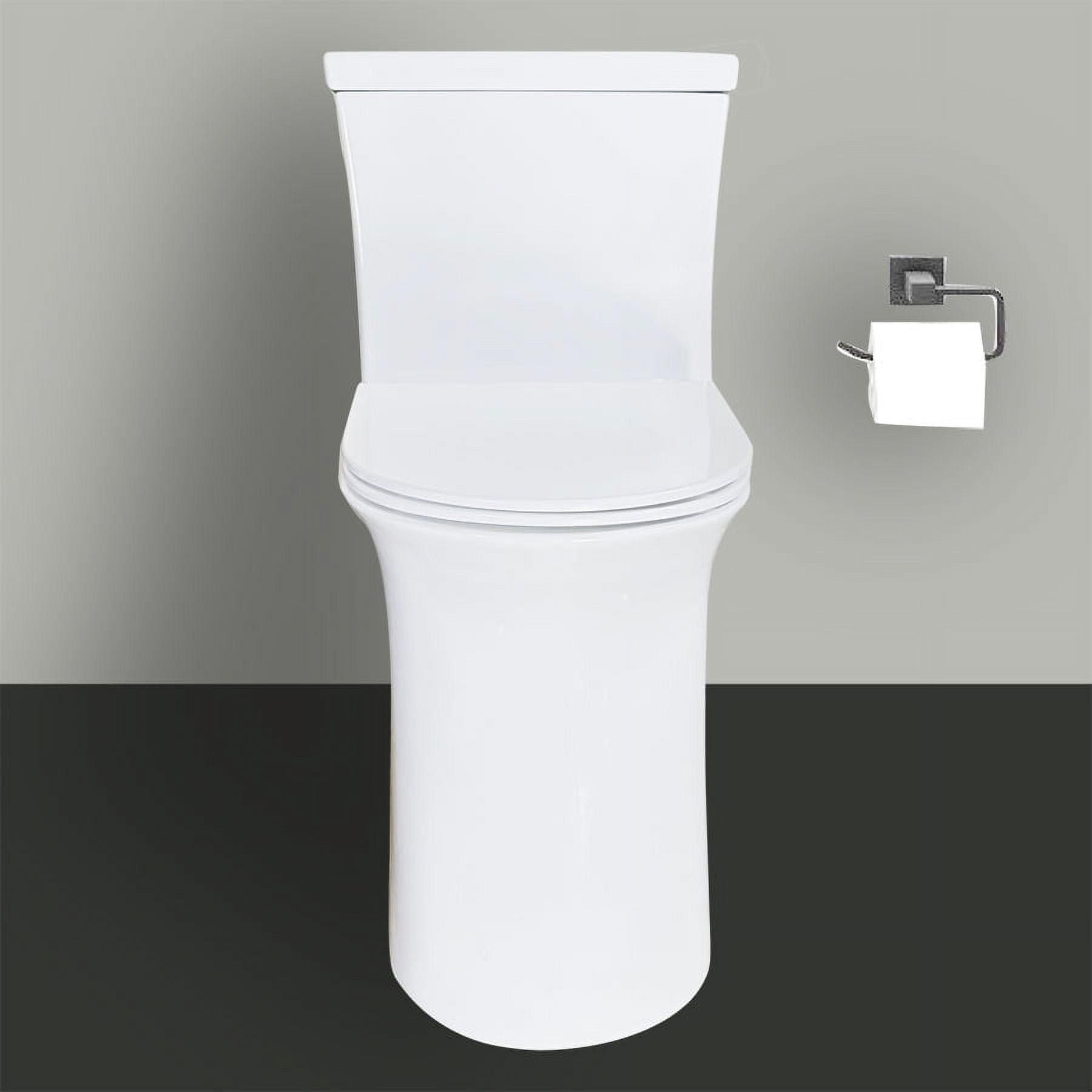 WinZo White, Elongated Tall Dual Flush Toilet - Walmart.com