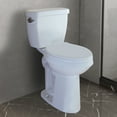 thumbnail image 1 of WinZo WZ5888 Elongated Two Piece Toilet with Extra Tall Bowl 21.25" Comfortable For Elderly Tall Person, White, 1 of 7