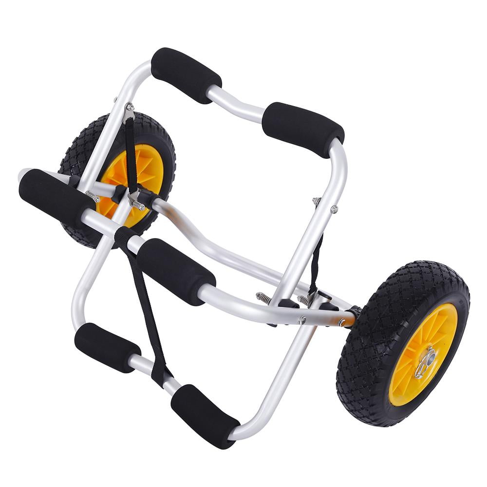 Winado 1.5MM Bend Aluminum Alloy Canoeing Trailer Cart Silver