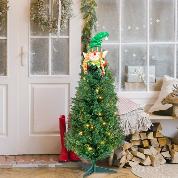 Winado 129 Branch Tips Tabletop Christmas Tree, 30 LED Lights with 2 Color Mode Xmas Tree, 3 Feet, Green