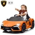 thumbnail image 1 of Winado 12V Ride on Car, Licensed Lamborghini Revuelto Electric Car with Remote Control, Music, LED Lights, Ride on Toys for Kids Ages 3-6 Boy Girls Gift, Orange, 1 of 7
