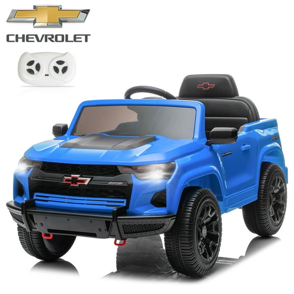 Winado 12V Kids Ride On Car, Licensed Chevrolet Colorado Powered Electric Car with Remote Control, Blue