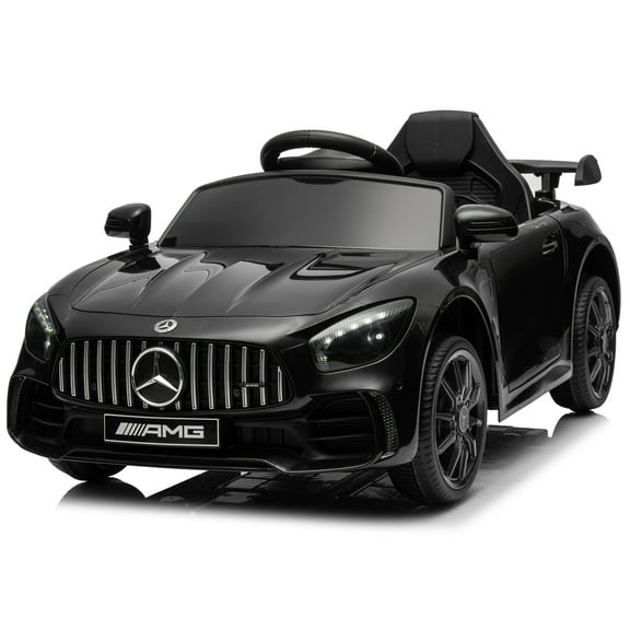 Winado 12V Kids Ride On Car for Toddlers, Licensed Mercedes Benz AMG GTR, Powered Electric Vehicle with 2.4G Remote Control, Black