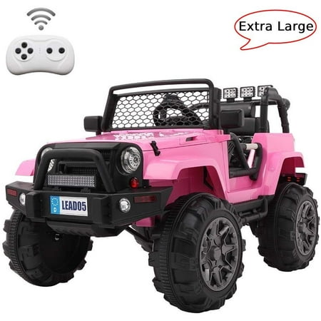 Winado 12V Kids Ride On Truck Children's Best Gift Toy Car Power Battery w/Remote Control - Pink
