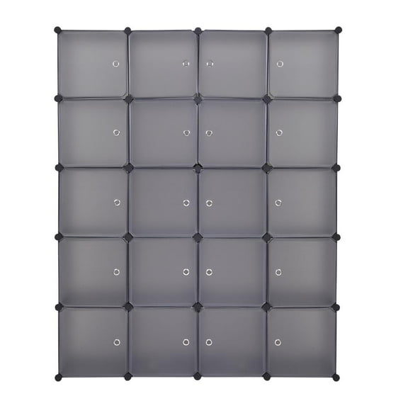 Winado 20 Cube Stackable Plastic Storage Shelves