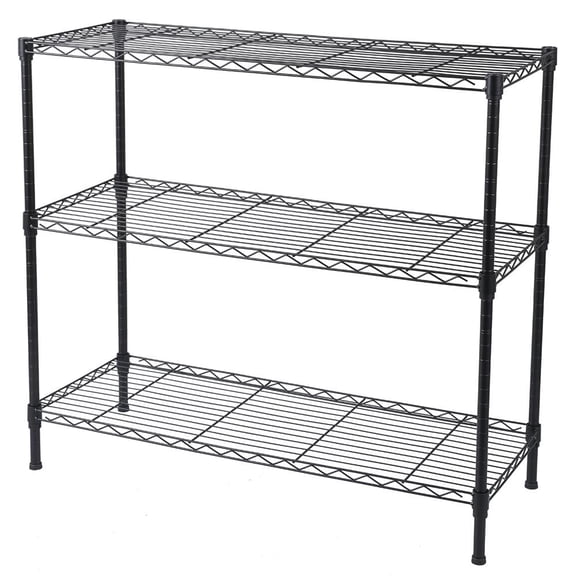 Winado 3-Tier Heavy Duty Storage Shelving Unit,Black