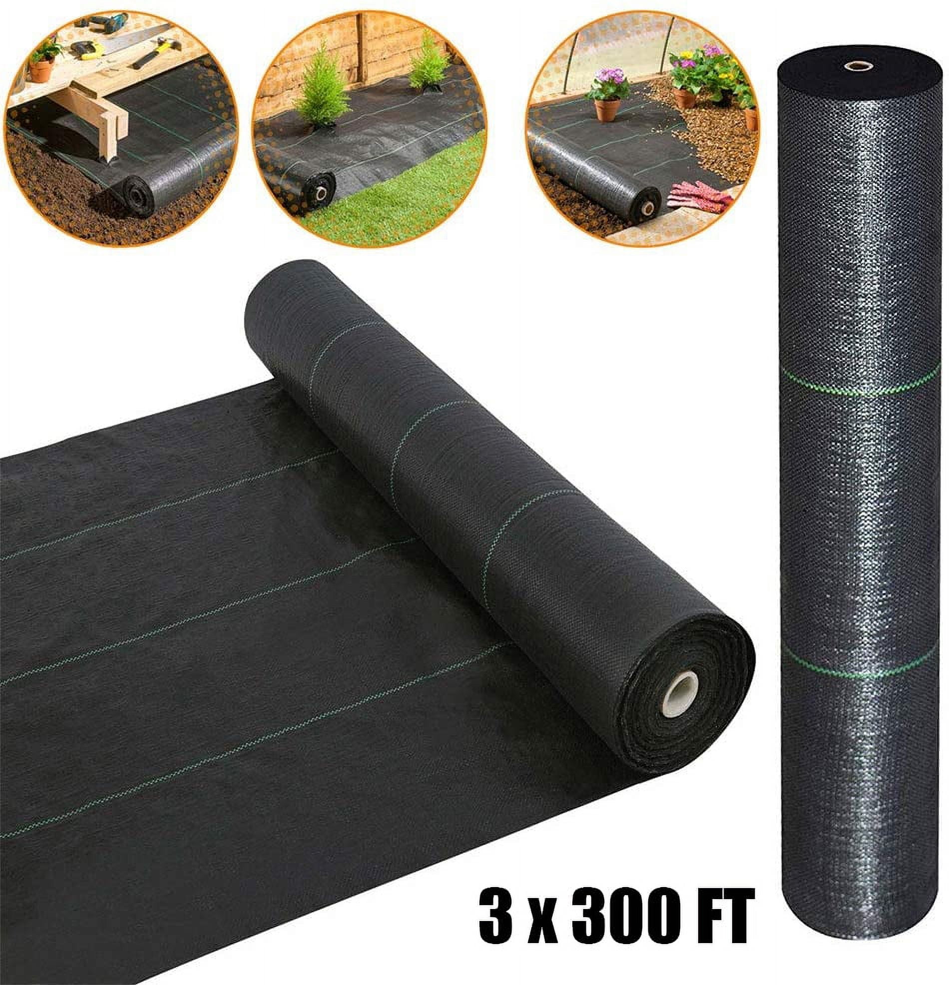 Winado 3ft x 300ft Garden Weed Barrier Landscape Fabric, for Commercial Greenhouse, Yard