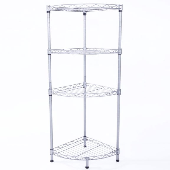Winado 4-Tier Corner Shelf Metal Storage Organizer for Bathroom,Kitchen,Living Room