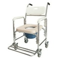 thumbnail image 1 of Winado 4 in 1 Multifunctional Aluminum Commode Chair Bath Chair For Elder People,Disabled People,Pregnant Women,White, 1 of 9