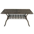 thumbnail image 1 of Winado 59in Garden Cast Aluminum Table in Antique Bronze, Rust-Resistant, Ideal for Outdoor Dining and Entertaining, 1 of 7