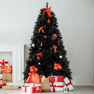 Winado 7 Feet Christmas Tree with 1800 Branch Tips Christmas Tree, Full Tree, Black