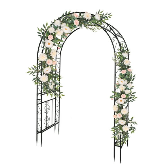 Winado 7Ft Garden Metal Arch Arbor for Climbing Plant;Wedding;Party Decor