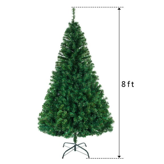Winado 8 FT Artificial Christmas Tree, 1138 Tips Full Tree with Metal Stand, Easy Assembly