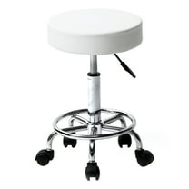 Winado Adjustable Swivel Salon Bar Stool Ha Ha Feet Rotation Bar Stool White