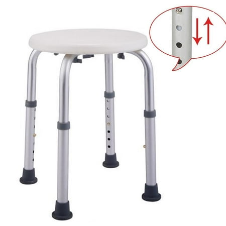 Winado Bathroom Safety Adjustable Bath Shower Stool Seat, White