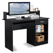 Winado Computer Desk Home Office Workstation Laptop Study Table w/Drawer Keyboard Tray, Black