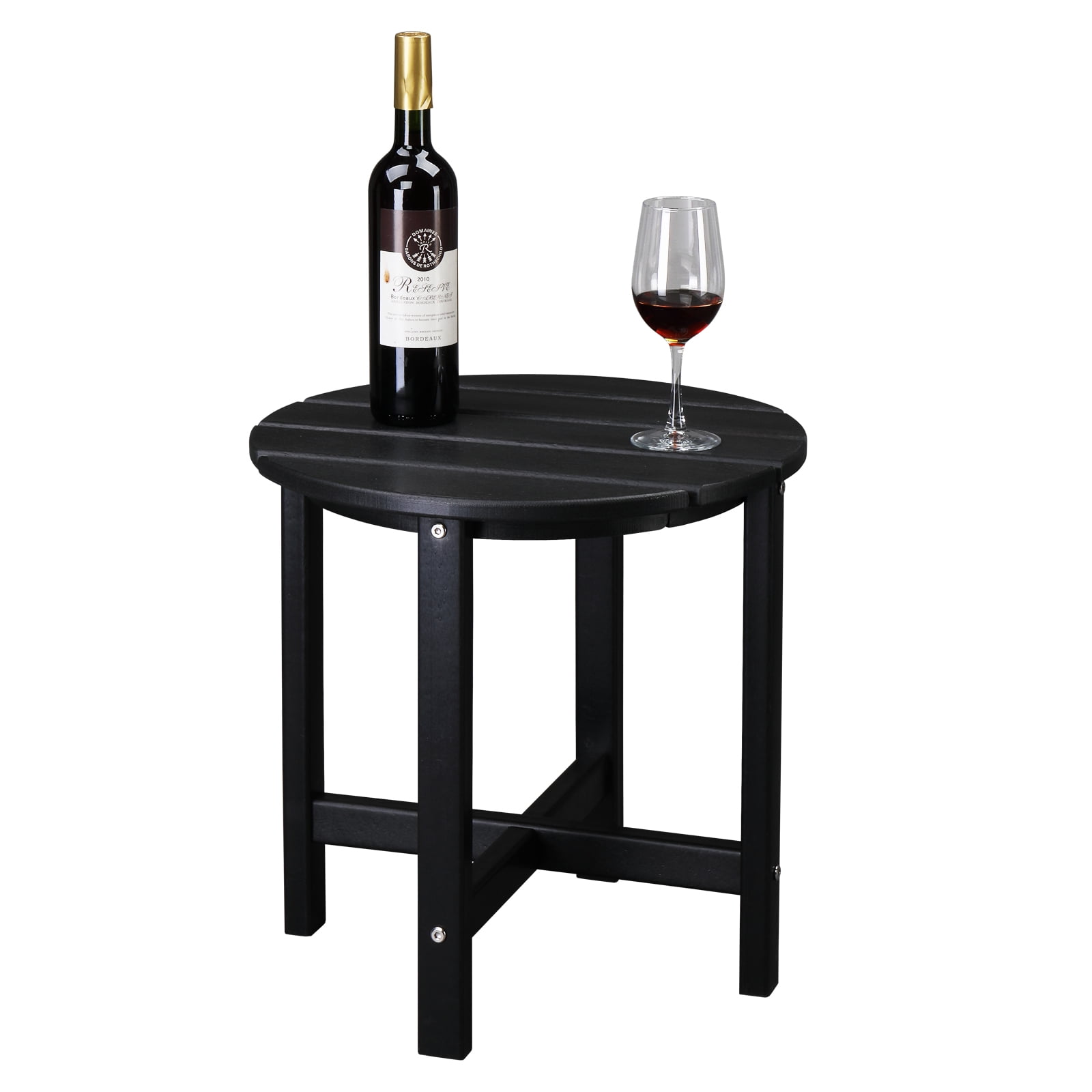 Winado Modern 18 Inch HDPE Round Table, Elegant White Finish - Walmart.com