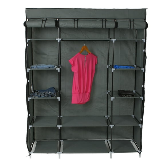 Winado Portable Closet Storage Organizer Wardrobe Clothes Rack