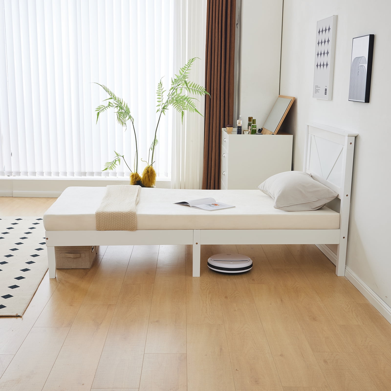 Winado Single Strong Wooden Slats No Box Spring Needed Wood Platform ...